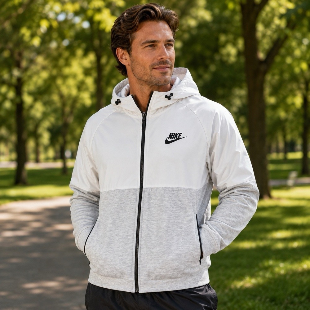 Nike NSW AV15 Hoodie Men's Size Medium  Polyester Top Fleece Bottom